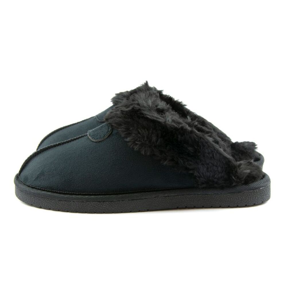 Gold Coast Women's Black Faux Fur Mule Slippers, Large (9-10) - Picture 5 of 9